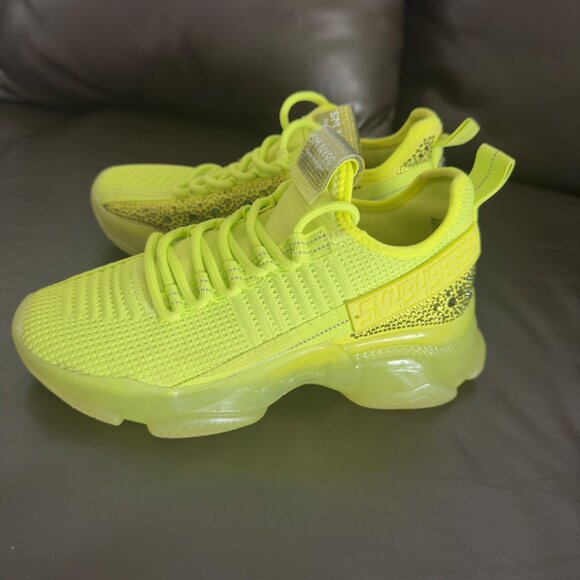 Steve Madden SMNY90 Neon Yellow Sneakers - Picture 2 of 9